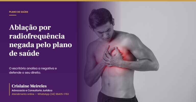 Ablação por radiofrequência negada pelo plano de saúde