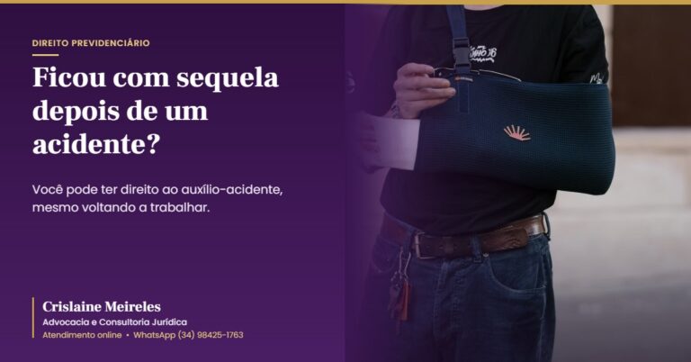 Auxílio-acidente do INSS para quem ficou com sequela