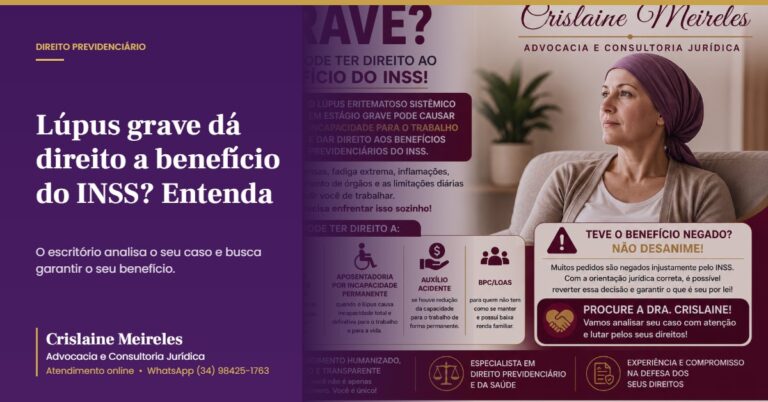 Lúpus grave dá direito a benefício do INSS? Entenda