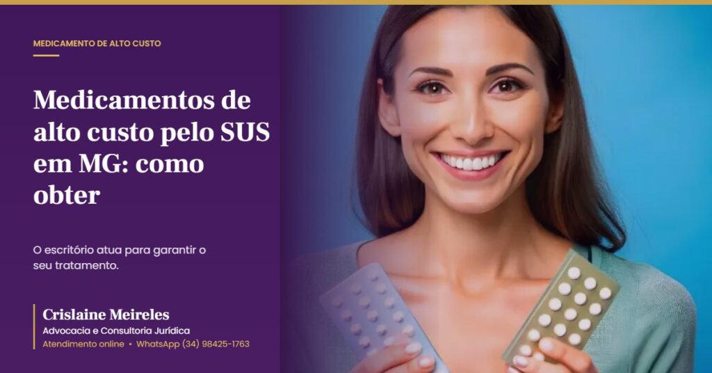 Medicamentos de alto custo pelo SUS em MG: como obter