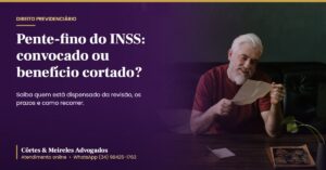 Pente-fino do INSS: aposentado lendo carta de convocação