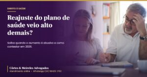 Reajuste abusivo do plano de saúde: casal de idosos preocupado com as contas