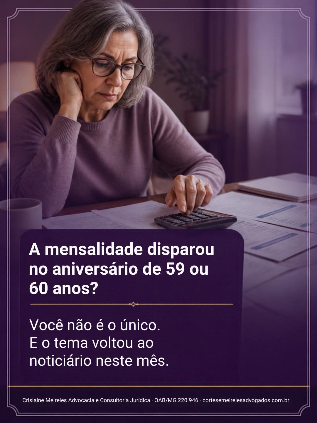 Fez 60 e o plano subiu?